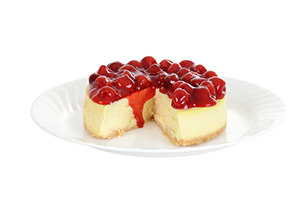 tarta de queso de cerezas
