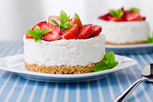 tarta de queso de fresa
