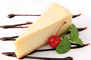 Preparación de tarta de queso tradicional